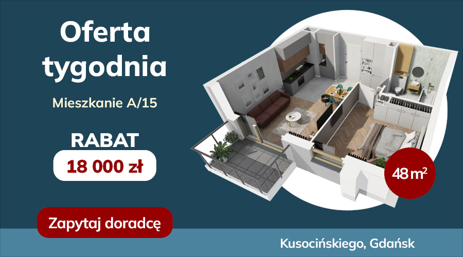 Grudniowa oferta tygodnia! 2-pokojowe mieszkanie z rabatem 18 000 zł!11